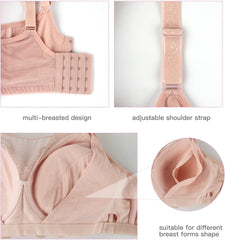 Post Mastectomy Bra for Women,Post Surgery Bra with Pocket Wireless Prosthetic Bras for Mastectomy Breast Forms Everyday