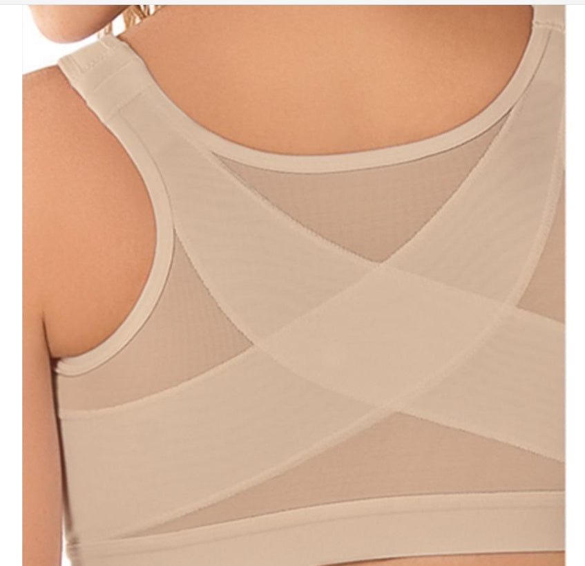 Size Sports Front Button Bras -  Plus Size No Steel