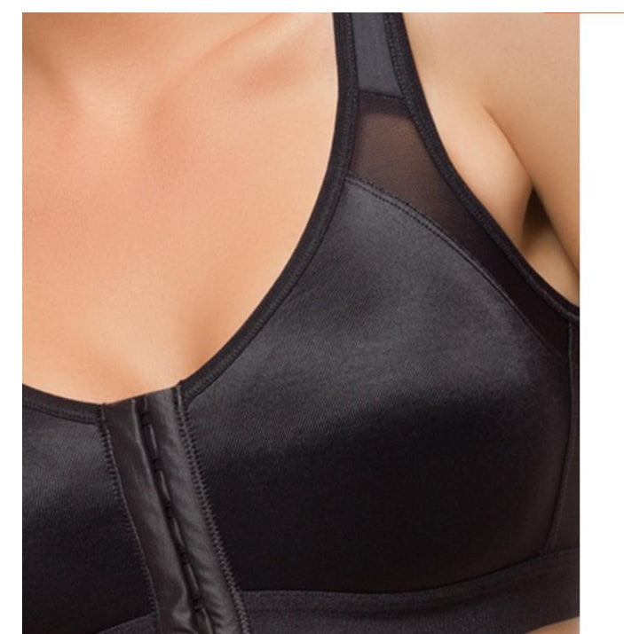 Size Sports Front Button Bras -  Plus Size No Steel