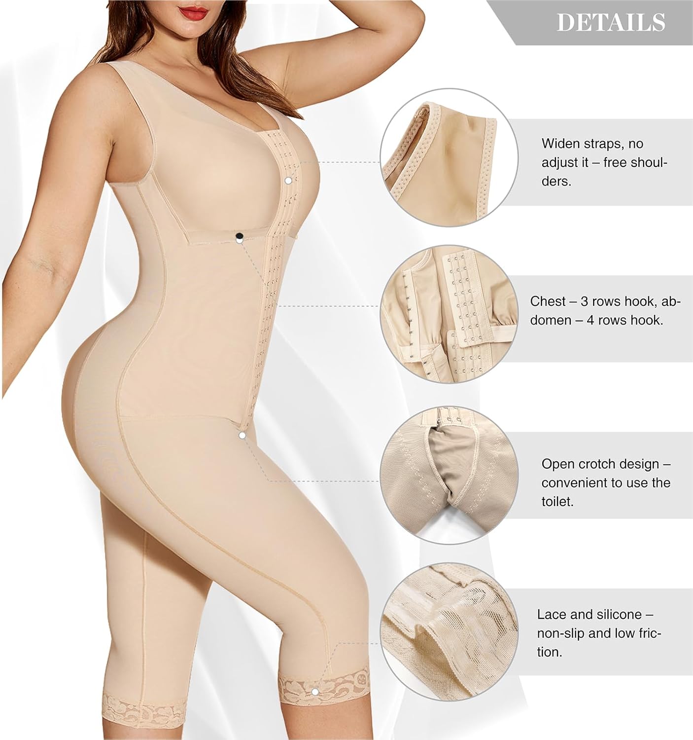 Fajas Colombianas Moldeadoras Shapewear Tummy Control Body Shaper Post Surgery Compression Garment Shaping Girdles