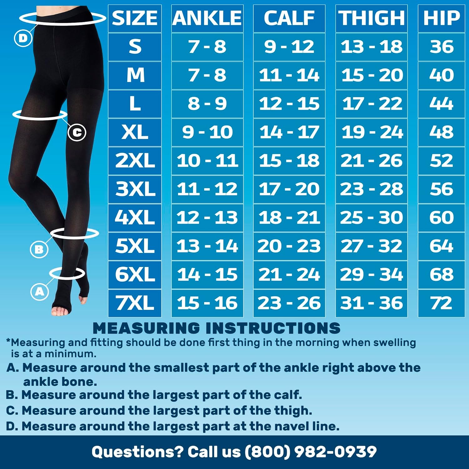 Compression Tights for Women 20-30Mmhg with Open Toe - Opaque Graduated Support Pantyhose for Swelling, Edema, Varicose Veins Circulation during Pregnancy - Black, Large - A214BL3