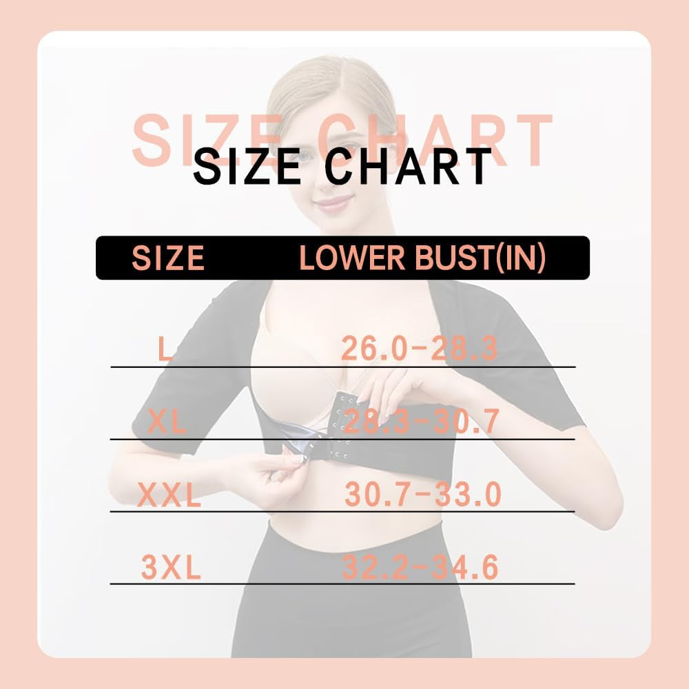 Shaper for Women Sleeveless Posture Corrector Shapewear Tops Shoulder and Arm Compression Sleeve