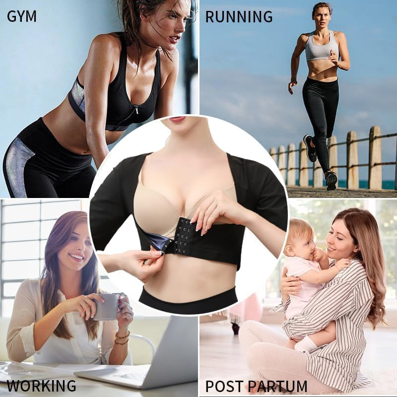 Shaper for Women Sleeveless Posture Corrector Shapewear Tops Shoulder and Arm Compression Sleeve